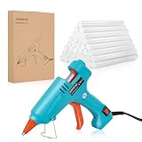 JONHFAD Heißklebepistole Klebepistole 50W mit 60pcs Heißklebesticks 7 mm, Mini Heißklebepistolen Schnelle Erwärmung Klebesticks für DIY Kunst, Handwerk und schnelle Reparaturen in Haus & Büro