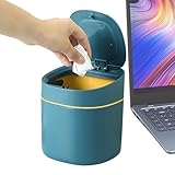 Generisch Desktop -Müll kann - Desk Bin | Press-to-Open-Abfalldosen | Müllbehälter | Funktioneller Abfallkorb | Haushaltslagerungskosmetikorganisator für Baumwollabstriche, Papierabschlüsse