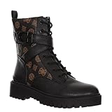 GUESS Damen Orana Springerstiefel, schwarz/braun, 37.5 EU