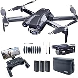 CHUBORY X10 PRO GPS-Drohne mit Kamera für Erwachsene 4K UHD, 90 Minuten Flugzeit, 1000 Meter Steuerreichweite, automatische Rückkehr, Folge-Modus, bürstenloser Motor, 5G RC-Quadcopter für Anfänger