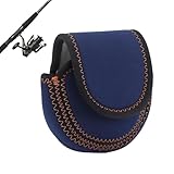 Schutzhülle für Angelrollen, Tasche aus Neopren, mit Innenfutter – Tragbare, strapazierfähige Tasche für Angelrollen, Fliegenfischen, für geeignete Aufbewahrung, Reisen und Sport im Freien