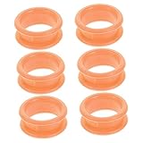 ERINGOGO 6 Stück Scherenring bewachen Scherenfinger Daumenschutz Beschützer Tipps für Haarschneidezubehör Scherenzubehör Tierpflege Fingerabdeckungen Ringe Schere Fingerring Kieselgel