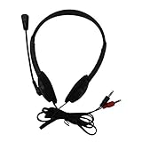 SpirWoRchlan Kabelgebundene Kopfhörer, universal, mit Mikrofon, Kunststoff, 3,5 mm, Over-Ear-Stereo-Headset für Heim-Kopfhörer und Kopfhörer, Geburtstag, Weihnachten, Erntedankfest, Valentinstag,