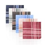 CENH Stofftaschentücher Herren 12 Stück Stofftaschentücher Set Wiederverwendbar Baumwolle Taschentücher Stoff Geeignet Für Hochzeiten Und Feiern (36 X 36cm)