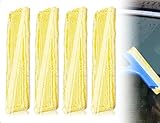 Emezddo 4 Stück Mikrofaser Wischbezug Fenstersauger,Kompatibel mit Kärcher Fenstersauger Ersatzpads WV2 WV5,verwendet für Zuhause,Büro,Hotel,Auto(Gelb)