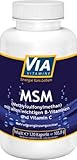 MSM Kapseln hochdosiert, Methylsulfonylmethan (MSM), Glucosamin, Chondroitin, Kollagen, Vitamin C, in Deutschland produziert
