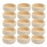 HOMOCONO 30 Stück Mini -holzschale Reisschale Dekorschale Handgeschnitztes Tablett Aus Holz Kleine Spa-gerichte Schüssel Zum Mischen Von Ätherischen Ölen Teigschale Aus Holz Beilagenschalen