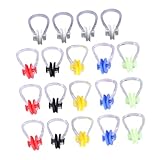 Kisangel 20St Schwimmender Silikon-Nasenclip nasenklammer Schwimmbrille nasenclip Nasal Schwimmbrille für Erwachsene verschleißfeste Nasenstöpsel wasserdichter Nasenclip Kieselgel