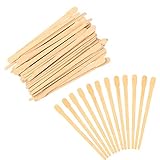 Matogle 600 Stück Wachs Spatel Holzspatel Haarentfernung waxing Handwerk sticks zum Auftragen von Wachs Creme und Zuckerpaste für Haarentfernung Entharrung Augenbrauen Gesicht und Bastelarbeit