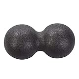 Faszien-Ball Schwarz, Selbstmassage-Bal Massageball Selbstmassage-Ball Faszienrolle Faszien In Erdnussform Pilates-Rolle Schaumstoff Rolle Foam Roller Rücken, Beine, Rehabilitation, Trainingsball 24CM
