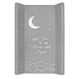 Wickelunterlage Wickelauflage Keil 70x47 cm - Wickeltischauflage für Babys abwaschbare und wasserdichte Wickelmulde ideal für Babybett und Wickeltisch Galaxie