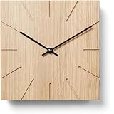 Natuhr 8NU2-11-1 Wanduhr/Tischuhr Beam Eiche Massivholz Funkuhr