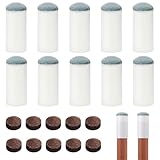 20 Stück Kö Spitzen Billard Queue Spitzen 12mm Billiard Aufsteckleder Ersatz Billard Zubehör für Snooker Pool Queues Hochwertige Billardzubehör Tipps Set, Perfekt für Billardzubehör Und Queue Schutz