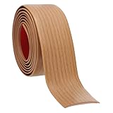 PATIKIL Selbstklebende Bodenübergangsleiste 4cm x 3 Meter Vinyl Flache Verbindung Für Bodenfugen Teppichübergang Bodenfliesen Gelbe Eiche