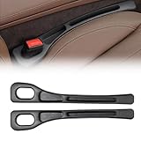 Aufbewahrungsbox für Autositze, 2024 Upgraded Autositz Gap Organizer Storage Box, Universal Autositz Lückenfüller Autositz Organizer Car Seat Gap Filler für Car Seat Gap (Schwarz, 2pcs)
