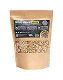 Premium Räucherchips von JSM® | 100% Natürliche Smoker-Holzchips für besondere Rauch- und Geschmackserlebnisse | Für alle Grills geeignet | Extra große Packung - 1 kg (Kirsche)