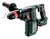 metabo Akku-Kombihammer KH 18 LTX BL 28 Q - 18 V, 3 J Schlagenergie, 4470 /min Schlagzahl - SDS-plus, Bürstenlos, Metabo Quick-Wechselfutter, Staubfreies Bohren, LED-Arbeitslicht, Vibrationsdämpfung