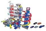 Majorette Super Chase Center - 5-stöckiges Parkhaus mit Spielzeugautos, Zug, Aufzug, Licht & Sound, Auto Spielzeug ab 5 Jahren - 212059984