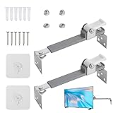 2 Stück TV-Sicherheitsgurte aus Metall, Möbel Kippsicherung Set， Verstellbare TV-Anker für Babyschutz, um vorwärts oder rückwärts Kippen zu verhindern für TV, Büro, Schrank (5,5–7,8 Zoll)