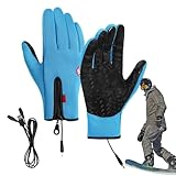 Skihandschuhe – Winter-Fäustlinge | USB-beheizte Handschuhe | Thermohandschuhe | warme Handschuhe | beheizte Handschuhe | Touchscreen-Handschuhe | winddichte gemütliche Handschuhe, verstellbare