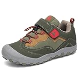 Mishansha Outdoor Wanderschuhe Kinder Trekkingschuhe Jungen Bequem Atmungsaktiv Sportschuhe, Grün 33 EU
