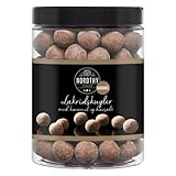 Nordthy Karamell-Meersalz Schokoladen-Lakritzkugeln 600g – Skandinavische Lakritz-Spezialität inkl. Naschwerk® Sticker