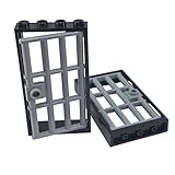 Lego City Classic Basic - Kreatives Set mit 2 grauen Gefängnistüren und schwarzem Rahmen | BAU Dir Dein Gefängnis!