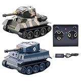 Generisch Fernsteuerbarer Panzer Für Kinder - Lehrreiches Kampfpanzer-Spielzeug - Interaktives Mini Fahrzeug für -Lernen Kinder Indoor Spielzimmer