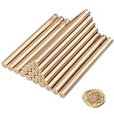 Coolty 20 Stück Wachs Siegel Stöcke 11mm Klebepistole Versiegeln Wachs Sticks für Wachs Siegel Stempel Versiegeln Einladungen Karten Umschläge Geschenkverpackungen(Bronze Gold)
