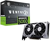 MSI Gaming RTX 5060 8G Ventus 2X OC Grafikkarte (8 GB GDDR7, 128 Bit, Extreme Leistung: 2535 MHz, DisplayPort x3 2.1a, HDMI 2.1b, NVIDIA Blackwell Architecture)
