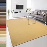 Floordirekt 100% reines Sisal - Sisalteppich - Teppich für Wohnzimmer - Naturfaser - Läufer (Natur, 140 x 200 cm)