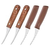 VICASKY 4 Stück Teiliges Shrimp Line Cutter aus Edelstahl mit Ergonomischem Griff Praktischer Garnelenlinienentferner für Küche Tragbar und Leicht zu Reinigen für Zuhause Hotel und