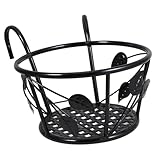 Abaodam Hängender Pflanztopf Halter für Blumenampeln Dekorativer Blumenkorb Schmiedeeisen für Balkon Garten Langlebiger Pflanzständer für Verschiedene Topfpflanzen Schwarz mit Blättern