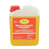 Mariendistelöl 2,5 L Kanister Einzelfuttermittel für Pferde, Hunde & Katzen – Natürliche Nahrungsergänzung & kaltgepresst – Reich an Omega 6 und Vitamin E