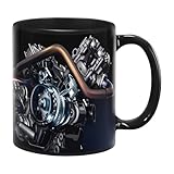 Mechaniker-Kaffeetassen für Männer, lustige Ingenieur-Tasse – Espresso-Motor-Kaffeetasse | Milchkaffeetassen, mechanischer Motor, Keramiktasse, Tischdekoration