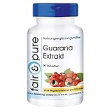 Fair & Pure® - Guarana Extrakt 300mg (4:1) - 90 Tabletten - aus 1200mg Guarana - vegan - enthält Koffein