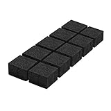hang-it Wandpuffer in Schwarz - Set 10 Stück Abstandshalter aus Schaumstoff - selbstklebend - 20mm x 13mm