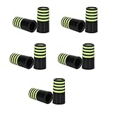 Nucelit 10 x Golf-Eisen-Hülsen, bunt gestreift, passend für 0,9 cm und 0,9 cm Schäfte, Ausrüstung, Golfausrüstung