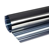 Rapid Teck® 6,25€/m² Prime selbstklebende Spiegelfolie Silber 200cm x 1,52m Kratzfest Sonnenschutzfolie Sichtschutzfolie 99% UV-Schutz Blickdicht