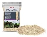 Amtra Ivory White Quartz - feinster weißer Quarz-Aquariensand, für Süß- oder Salzwasser, Körnung 0.8-1.2 mm, Menge 5 kg