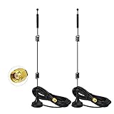 Bingfu WLAN Antenne Dualband 2,4 GHz 5 GHz 5,8 GHz 9 dBi Magnetfuß MIMO RP-SMA-Stecker Antenne (2 Stück) für WLAN-Router Booster Range Extender Gateway Mini-PCI-Express-PCIE-Netzwerkkarte USB-Adapter