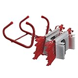 UISEBRT Fluchtleiter Feuerfeste Rettungsleiter, Feuerleiter Sicherheitsleitern Einziehbare Strickleiter Geeignet für 3-stöckige Gebäude,Balkon Fenster,Tragfähigkeit bis 450 kg (7.5 M / 23 Sprossen)