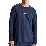 Calvin Klein Jeans Girls's Ls Nightdress G80G800718, Blue (Peacoat), 12-14