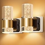 YindaLux 2 Stück Nachtlicht Steckdose mit Dämmerungssensor, 2700K Warmweiß, Nachtlicht Dimmbar 0-133LM, LED Steckdosenlicht, Nachtlampe Kinder für Küche, Flur, Treppe, Kinderzimmer, Gold