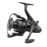 DAM Runshift 3, Angelrolle, Spinnrollen, Allround-Angeln, inkl. Camo-Schnur - Ultimative Angelrolle für geschmeidige und kraftvolle Leistung, Unisex Schwarz, 4000