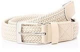 JACK & JONES Herren Jactheo Woven Belt Flechtgürtel, Weiß, 90