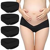 ACWOO Umstandsunterwäsche, Unterhosen für Schwangere, Damen Schwangerschaft Unterhosen Kaiserschlüpfer, 4er Pack(4XL)