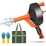 Rohrreinigungsspirale - Ideale Abflussspirale für eine umweltfreundliche Rohrreinigung-10m elektroplattierte Feder - Ideal für Küchen- und Badezimmerabflüsse - Perfektes Werkzeug für DIY-Enthusiasten