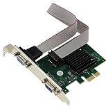 KALEA-INFORMATIQUE Grafikkarte mit 2 VGA-Anschlüssen 1080p auf PCIe x1-Anschluss mit Chipsatz Silicon Motion SM750