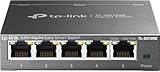 TP-Link TL-SG105E 5-Ports Gigabit Easy Smart Managed Netzwerk Switch(Plug-and-Play,Metallgehäuse, QoS, IGMP-Snooping,LAN Verteiler, zentrales Management, energieeffizient)schwarz metallic